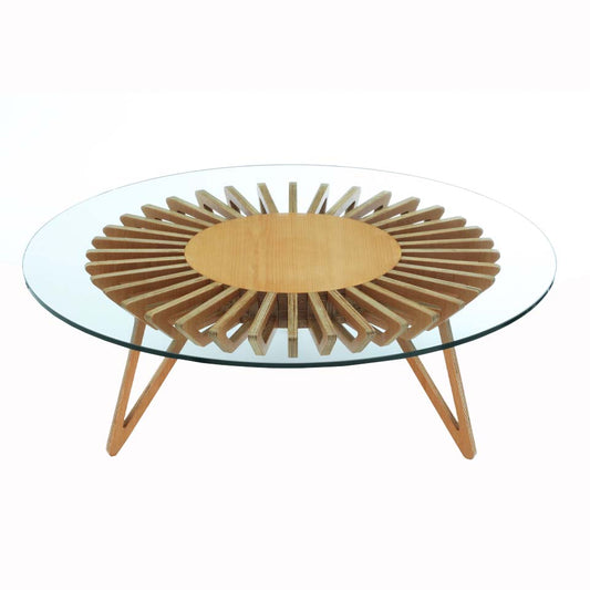 Eje 1B | Coffee Table with Glass Top