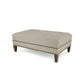 Vincent upholstered ottoman angled view